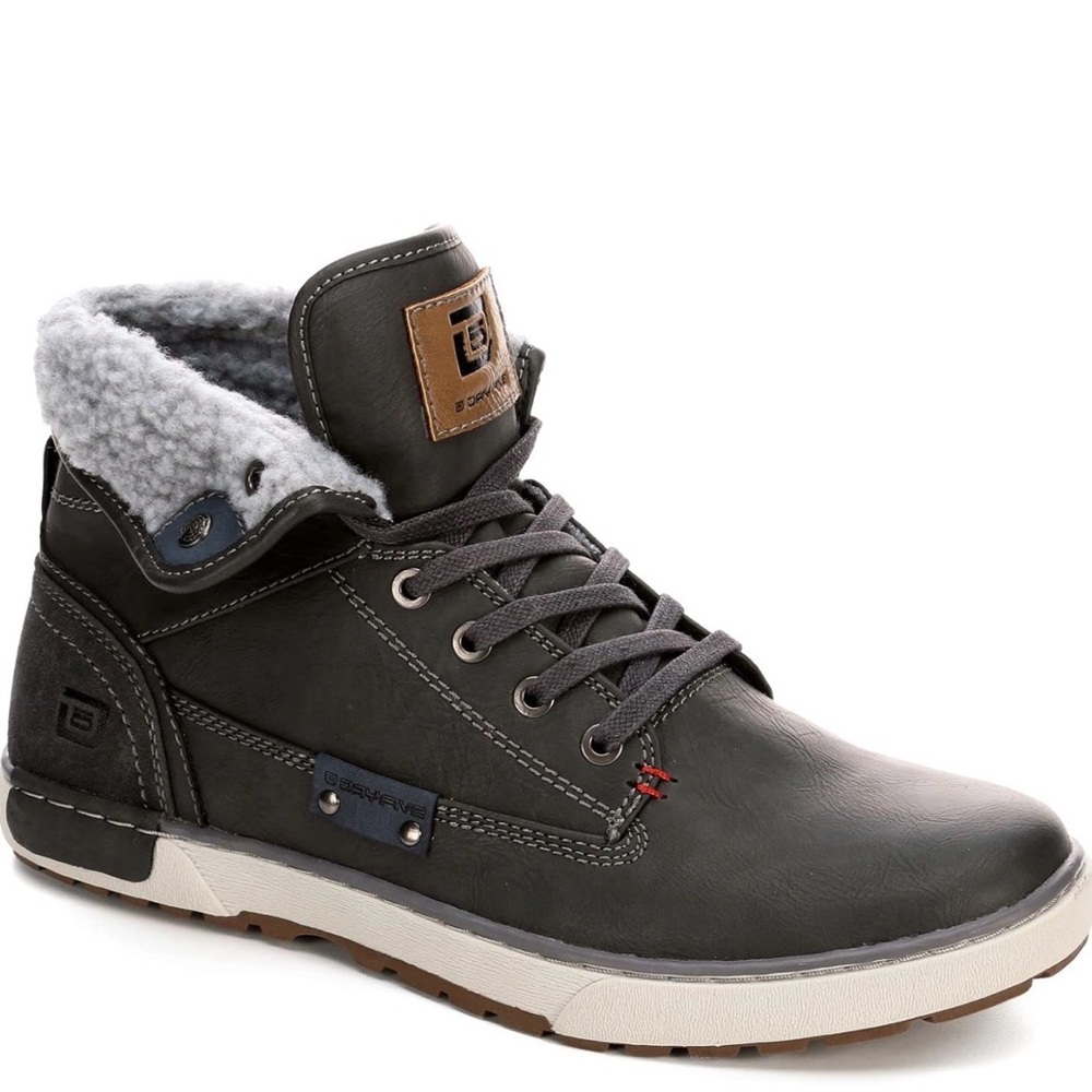 DayFive Gray Men's Lace-Up Boots